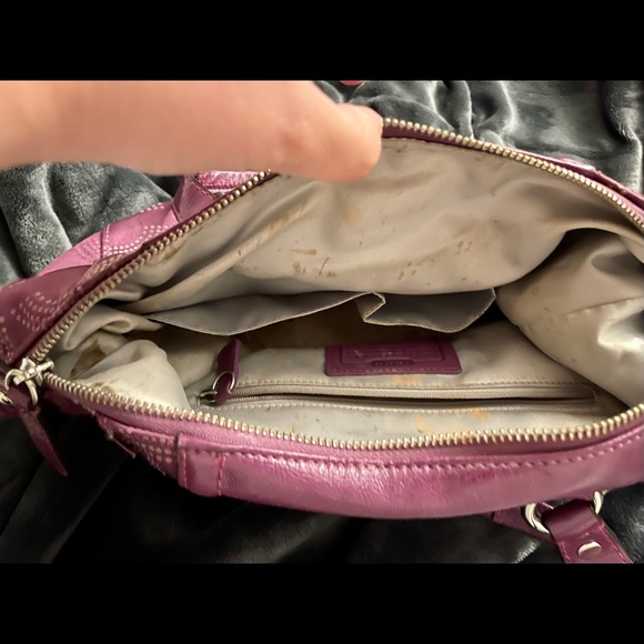 Purple Coach purse - Picture 3 of 3